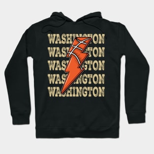 Funny Sports Washington Proud Name Basketball Classic Hoodie